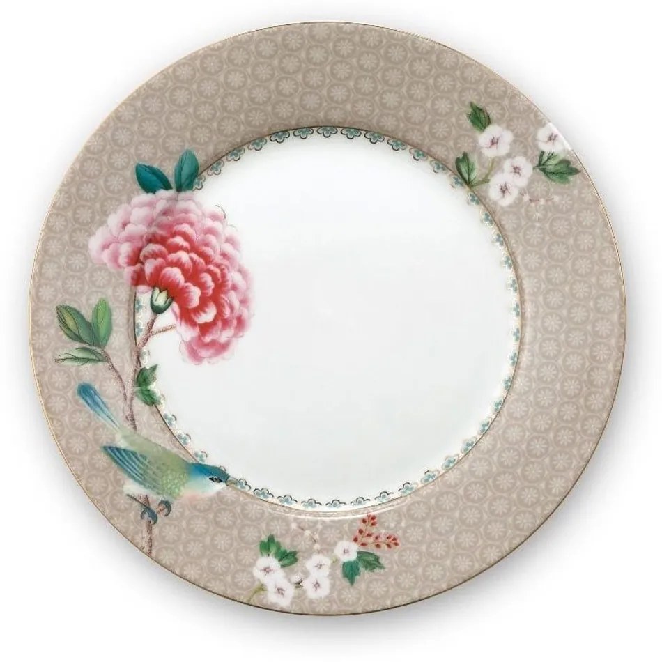 Πιάτο Πορσελάνινο 51001211  Blushing Birds 21cm Khaki Pip Studio Porcelain