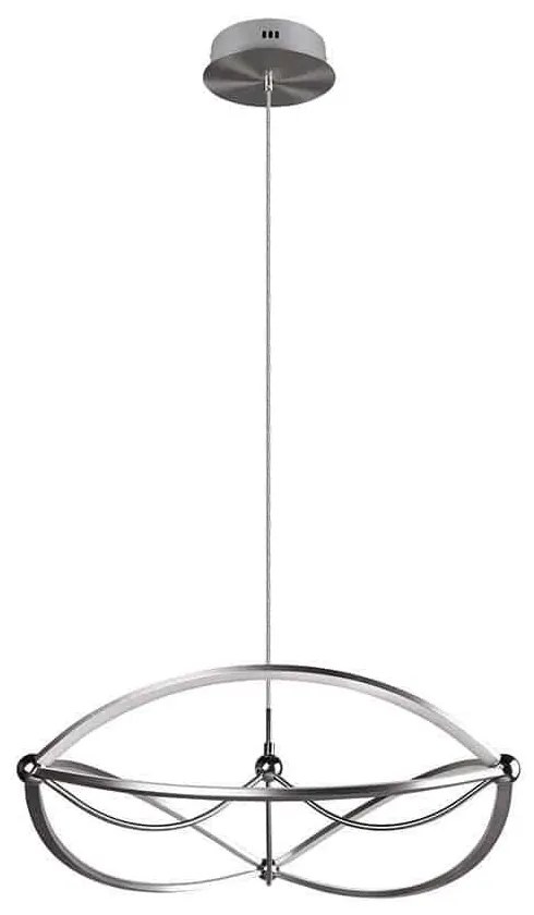 Φωτιστικό Οροφής Charivari 321210107 SMD-LED D62x150cm Nickel Trio Lighting Metal
