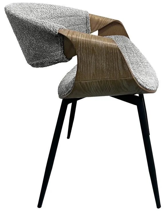 Καρέκλα Τραπεζαρίας FL1829 Fylliana Γκρί 54x55x76εκ. 54x55x76 εκ.