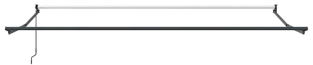 vidaXL Τέντα Πτυσσόμενη Πορτοκαλί/Καφέ 4 x 3 μ. Ύφασμα και Αλουμίνιο