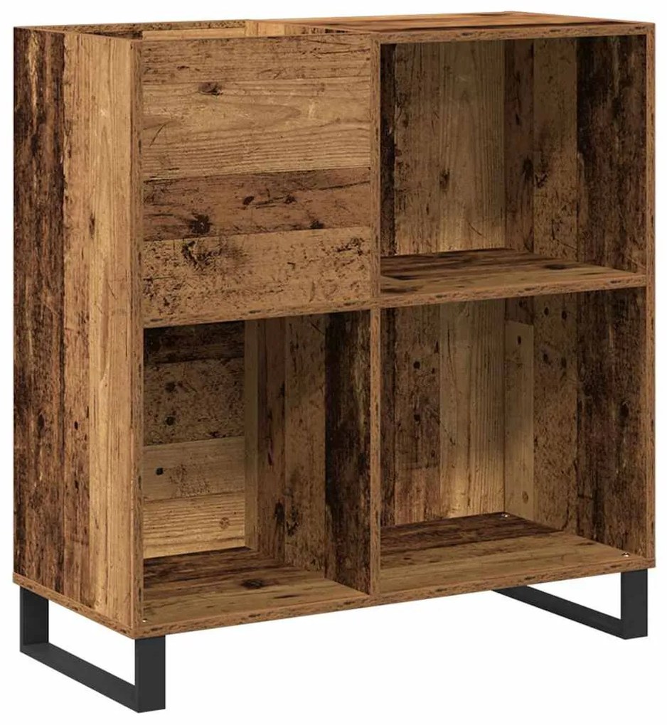 vidaXL Ντουλάπι δίσκων βινυλίου με ράφι artisan δρυς 85 x 38 x 89 εκ.