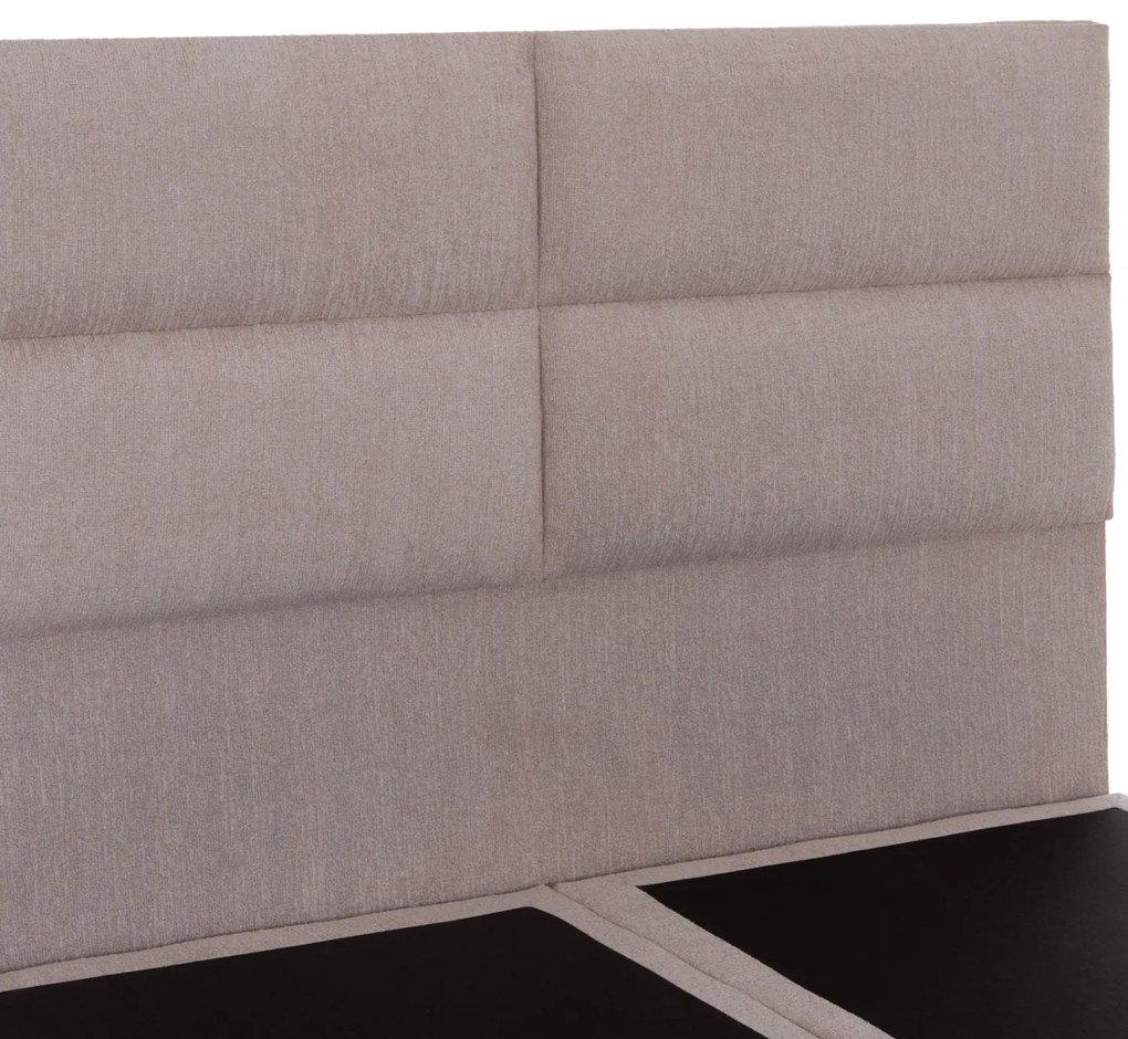 ΚΡΕΒΑΤΙ MILO HM616.32 ΜΠΕΖ ΥΦΑΣΜΑ ΓΙΑ ΣΤΡΩΜΑ 160x200εκ