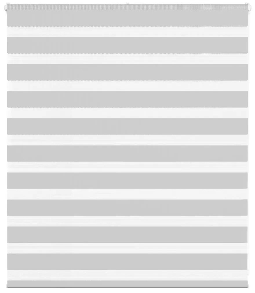 vidaXL Ζέβρα τυφλή Ανοιχτό Γκρι Πλάτος υφάσματος 115,9 εκ. Πολυεστέρας