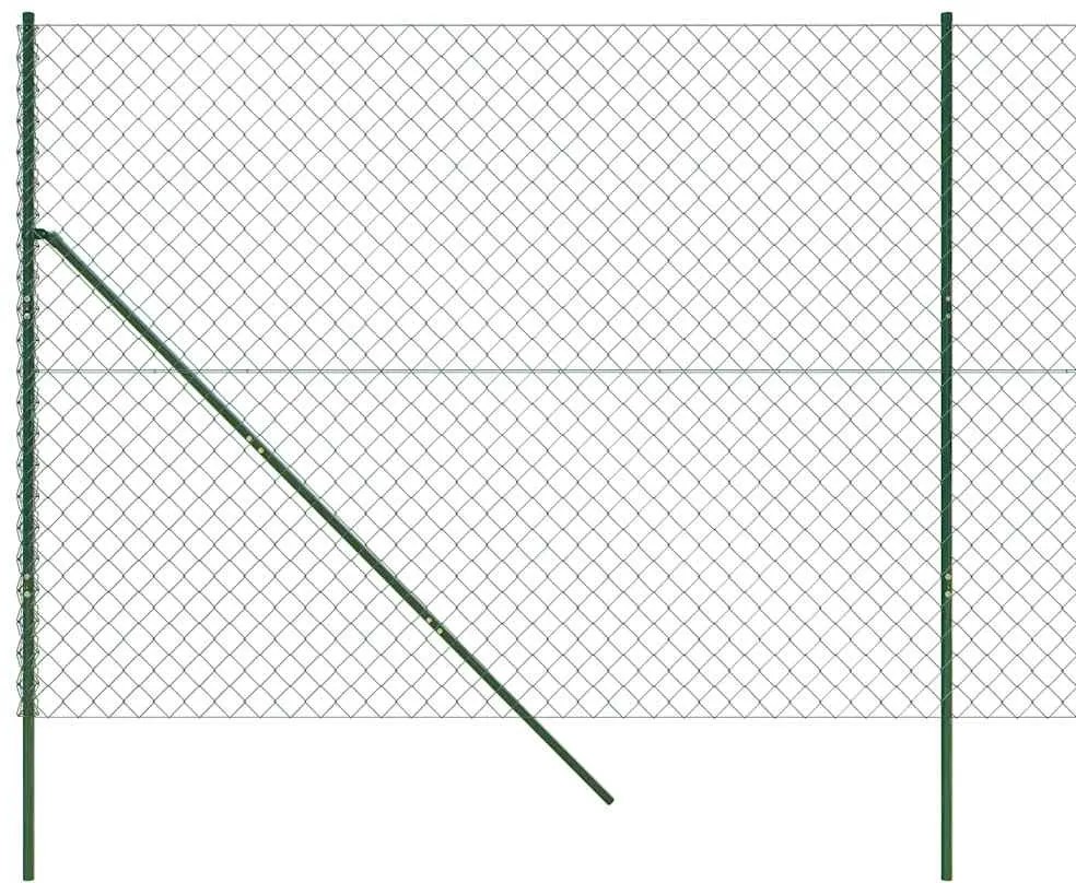 vidaXL Συρματόπλεγμα Περίφραξης Πράσινο 1,4 x 25 μ.