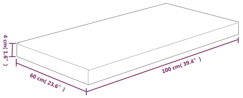 ΠΑΓΚΟΣ ΜΠΑΝΙΟΥ 100X60X4 ΕΚ. ΑΚΑΤΕΡΓΑΣΤΟ ΜΑΣΙΦ ΞΥΛΟ 342952