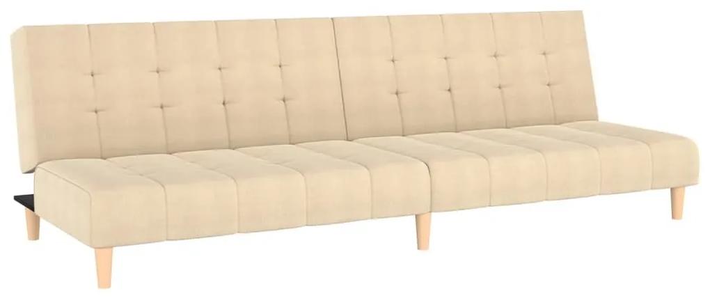 Καναπές Κρεβάτι Διθέσιος Κρεμ Υφασμάτινος - Κρεμ