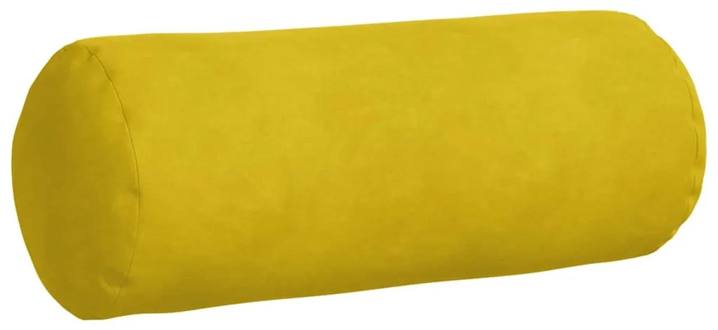 vidaXL Μαξιλάρια Στήριγμα 2 pcs Κίτρινο Ø 15 x 40 εκ