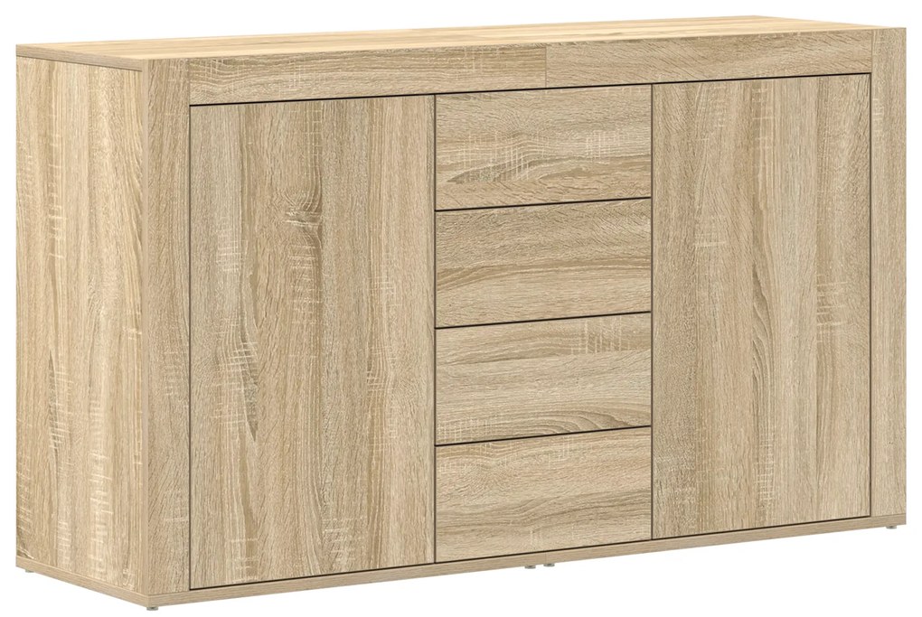 vidaXL Πλαϊνό γραφείο Sonoma Δρυς 120 x 36 x 69 εκ Επεξεργασμένο ξύλο