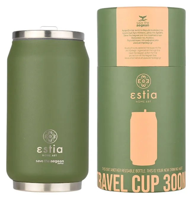 ESTIA ΘΕΡΜΟΣ TRAVEL CUP SAVE THE AEGEAN 300ml FOREST SPIRIT