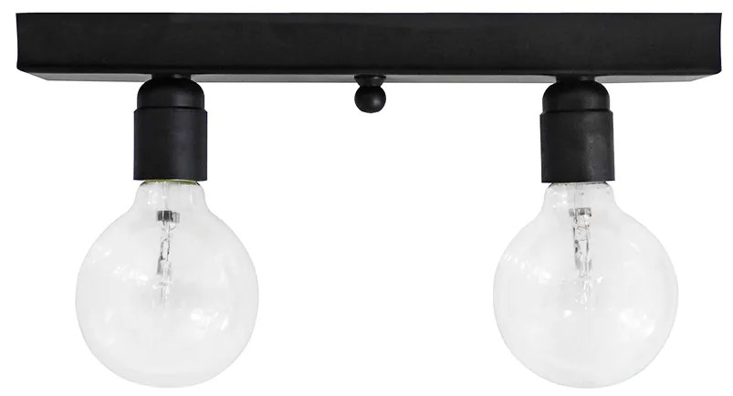 Φωτιστικό Οροφής Δίφωτο Heronia Cable 31-0755 Black