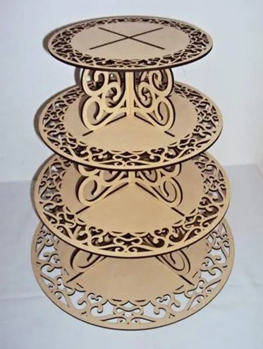 Intra απο ξύλο plywood 3mm-4mm πάχος - Πύργος Cupcake Δίασταση 30x30 cm Intraeaxys-voqwljo2