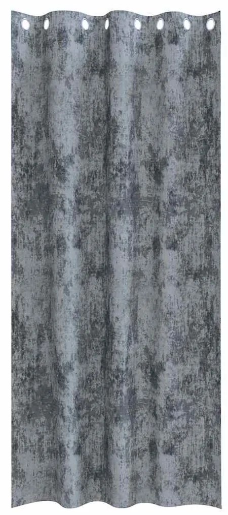 vidaXL Κουρτίνα με κουρτίνες 2 pcs Ασημί γκρι 245 x 140 εκ. Βελούδο
