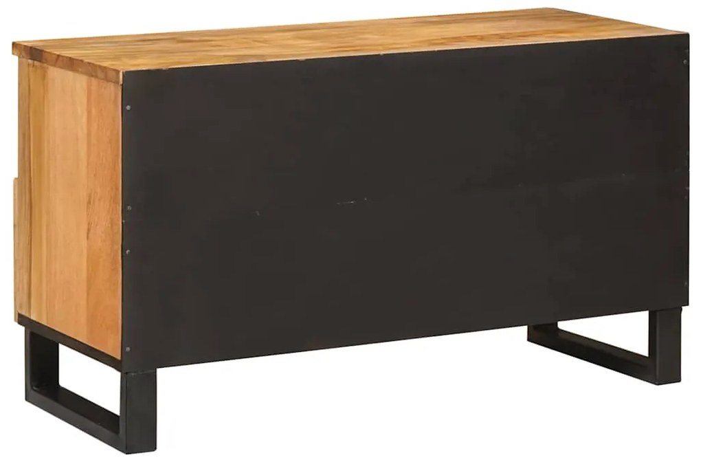 vidaXL Ντουλάπι TV με ράφι Καφέ 80 x 33,5 x 46 εκ. Στερεό ξύλο μάνγκο