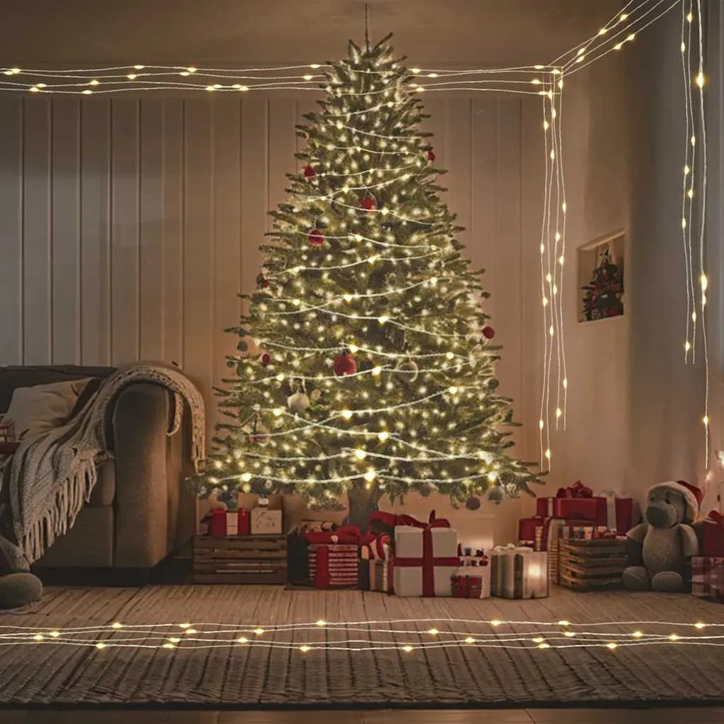 vidaXL Φωτάκια με 150 LED Θερμό Λευκό 15 μ.