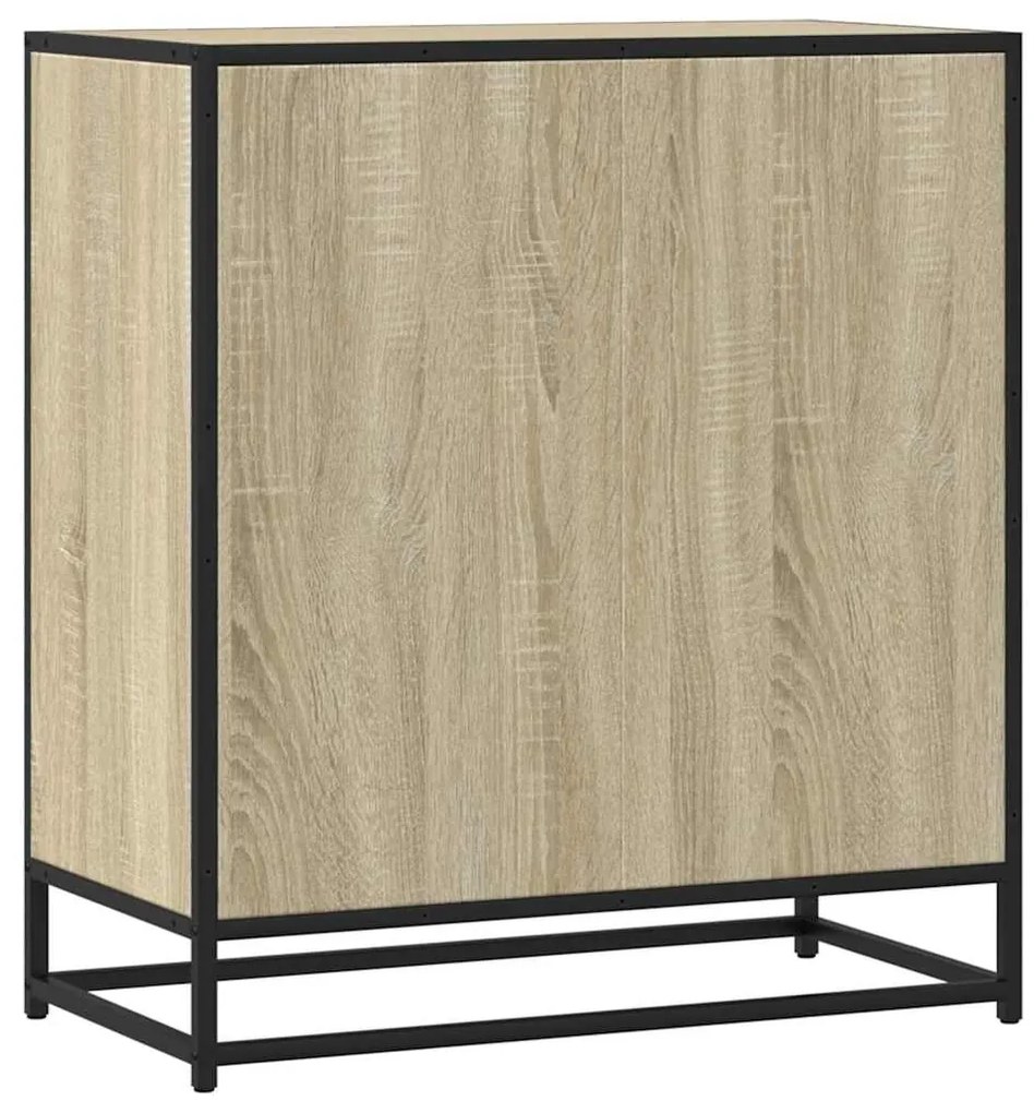 SIDEBOARD SONOMA OAK 68X35X76CM ΚΑΤΑΣΚΕΥΑΣΜΕΝΟ ΞΥΛΟ ΚΑΙ ΜΕΤΑΛΛΟ 848975