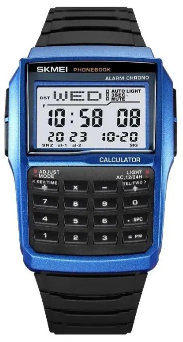 Ψηφιακό ρολόι χειρός με πληκτρολόγιο – Skmei - 2255 - Blue-222550_bl