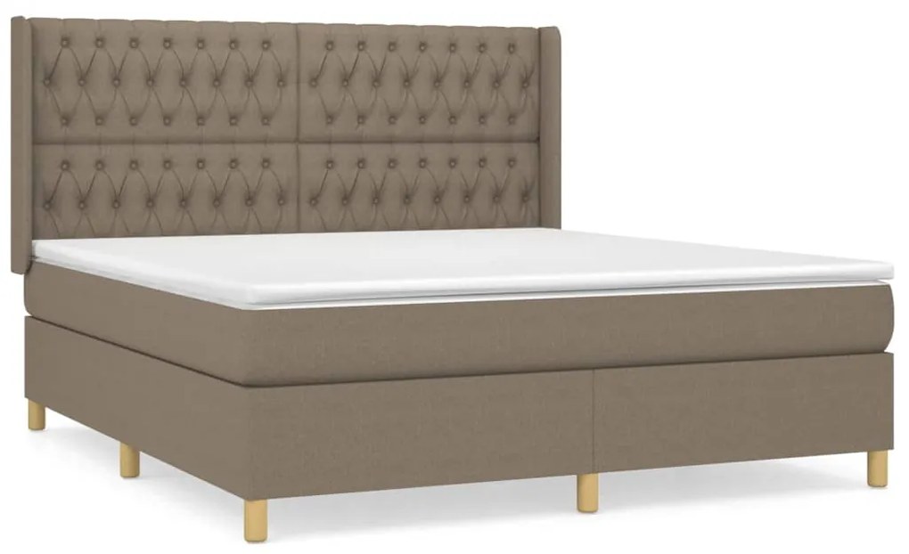 ΚΡΕΒΑΤΙ BOXSPRING ΜΕ ΣΤΡΩΜΑ TAUPE 180X200 ΕΚ. ΥΦΑΣΜΑΤΙΝΟ 3132253