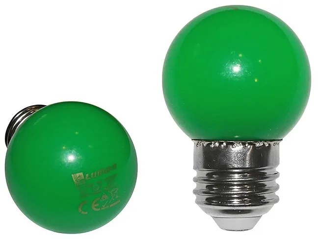 Adeleq Λάμπα Led Σφαιρικό Ε27 2W 230V Πράσινο 13-27025