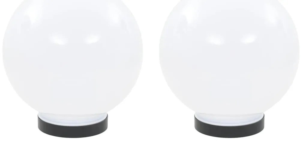 vidaXL Φωτιστικά Μπάλα LED 2 τεμ. Σφαιρικά 20 εκ. Ακρυλικά (PMMA)