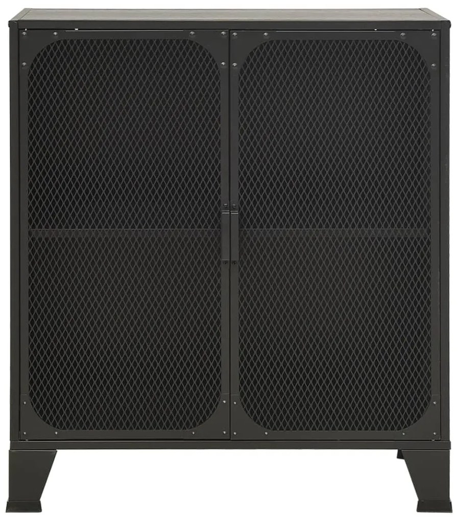 vidaXL Ντουλάπι Αποθήκευσης Γκρι 72 x 36 x 82 εκ. Μέταλλο / MDF