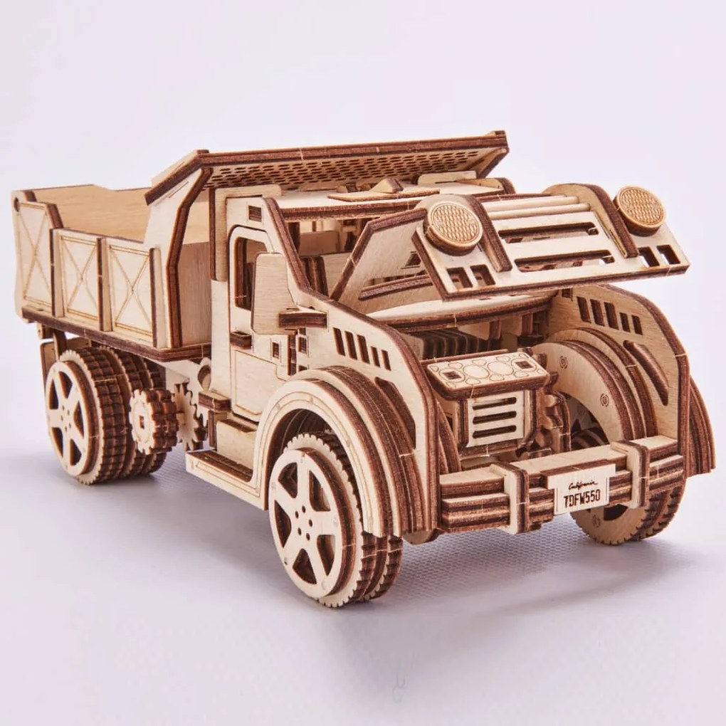 Wood Trick 425877  Wooden Scale Model Kit Truck