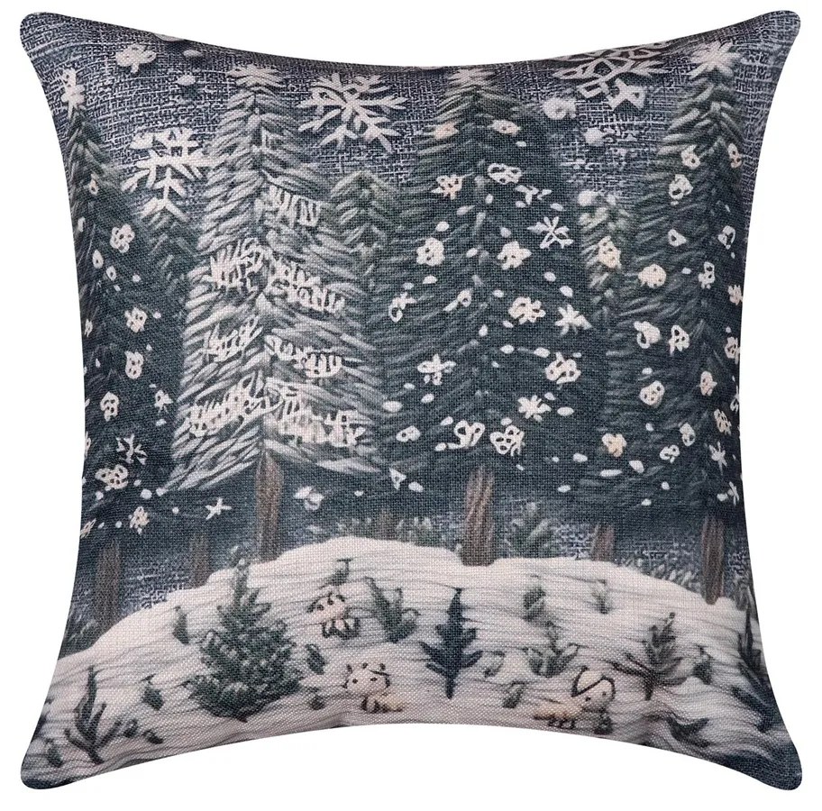 Χριστουγεννιάτικη Μαξιλαροθήκη (45x45) Silk Fashion ks2026-26