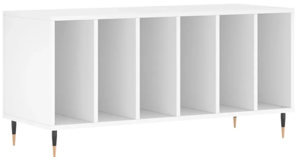 vidaXL Έπιπλο Δίσκων Λευκό 100 x 38 x 48 εκ. από Επεξεργασμένο Ξύλο