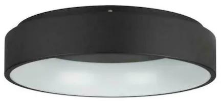 Eglo Marghera 2 Μοντέρνα Μεταλλική Πλαφονιέρα Οροφής με Ενσωματωμένο LED σε Μαύρο χρώμα 59.5cm 390051
