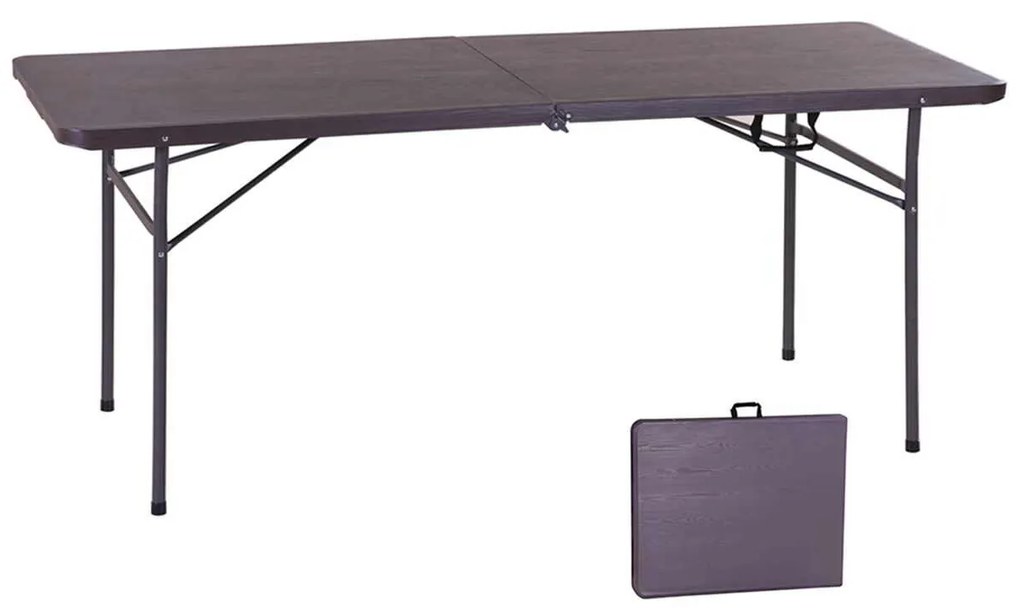 Τραπέζι 180x74cm Συνεδρίου (Βαλίτσα) BLOW Grain Καρυδί