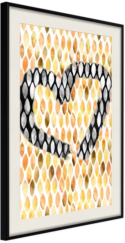 Αφίσα - I Love Oranges - 20x30 - Μαύρο - Με πασπαρτού