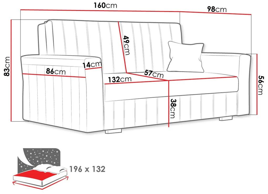 Καναπές κρεβάτι Columbus 137, Αριθμός θέσεων: 2, Αποθηκευτικός χώρος, 83x160x98cm, 67 kg, Πόδια: Ξύλο, Πλαστική ύλη, Έπιπλα ήδη συναρμολογημένα