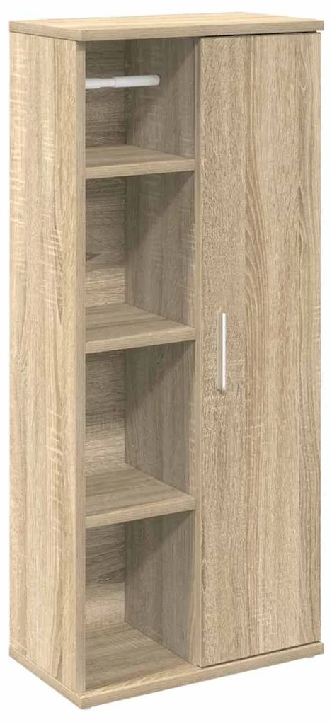 vidaXL Ντουλάπι μπάνιου με θήκη για ρολά Δρυς sonoma 39x22x90 cm
