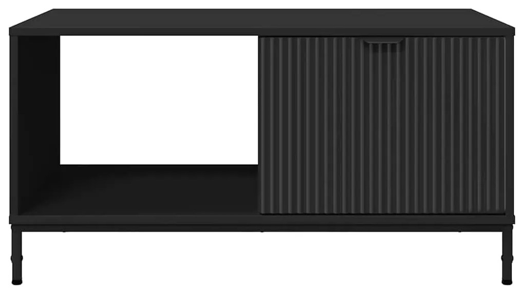 vidaXL Τραπεζάκι σαλονιού Μαύρο 90 x 49 x 46 εκ. Επεξεργασμένο ξύλο