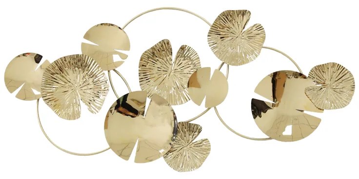 Διακοσμητικό τοίχου Lacy Inart μέταλλο σε χρυσή απόχρωση 118x57x5εκ