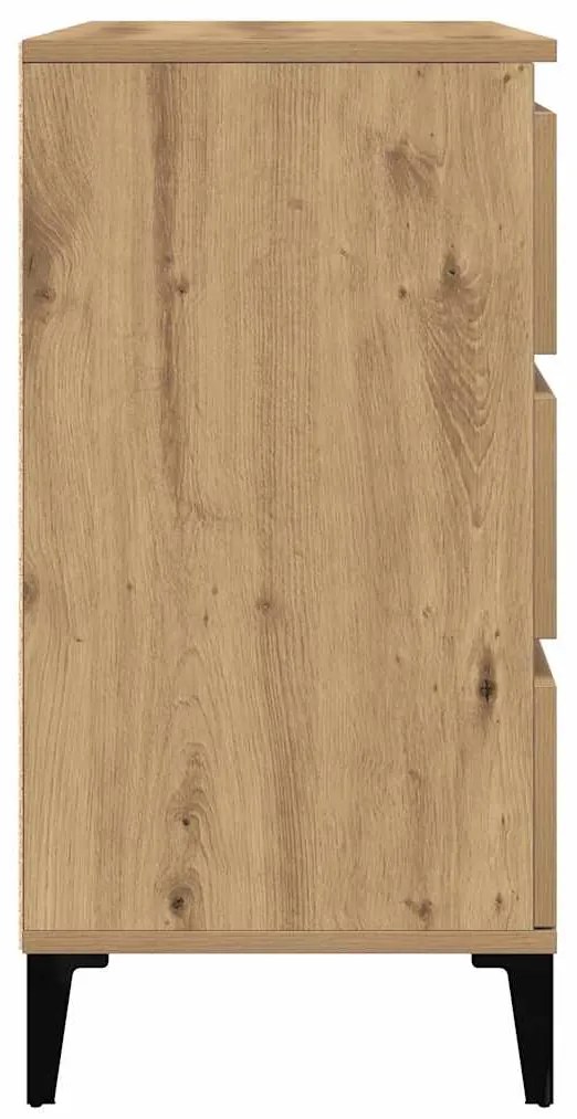 vidaXL Μπουφές Τεχνίτης Δρυς 60x35x70 εκ. από Επεξεργασμένο Ξύλο