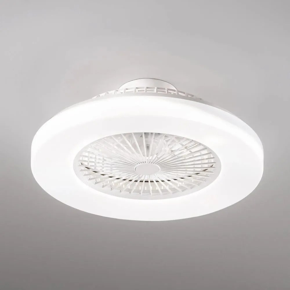 Ανεμιστήρας Οροφής Ring 7174 B CT Με Φως Led 3000K 4000K 6000K Και Τηλεχειριστήριο D58x20cm White Perenz Διάμετρος 58cm