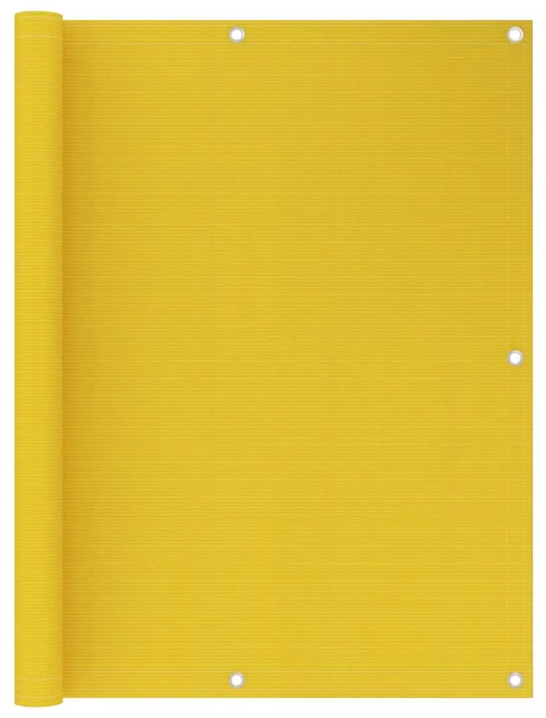 Διαχωριστικό Βεράντας Κίτρινο 120 x 400 εκ. από HDPE
