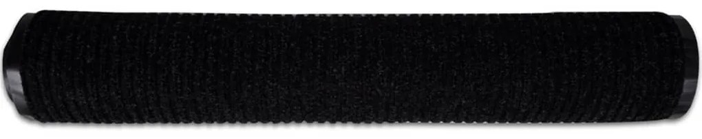 vidaXL Πατάκι Πόρτας Μαύρο 117x220 εκ. PVC