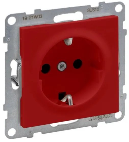 Μηχανισμός Πριζασιζας 2π+γ Ασφ Red  SEANO 765122 Legrand 765122