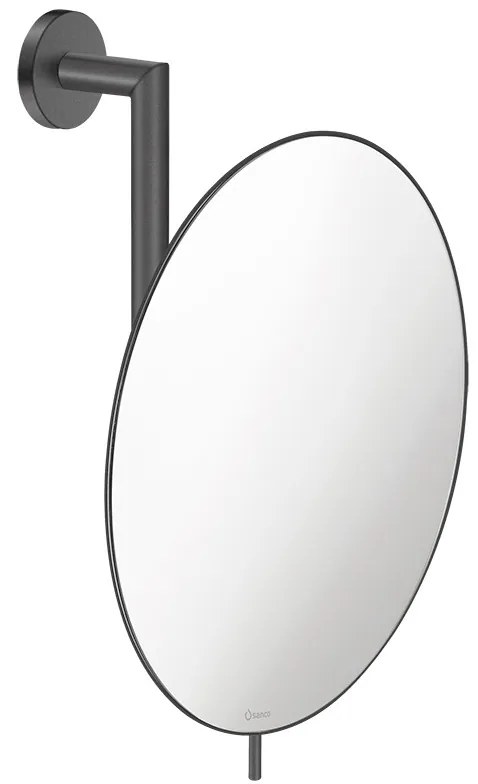 Καθρέπτης Μεγεθυντικός Επιτοίχιος Ø25 εκ. Μεγέθυνση x5 Graphite Dark Sanco Mirrors MR-764-122