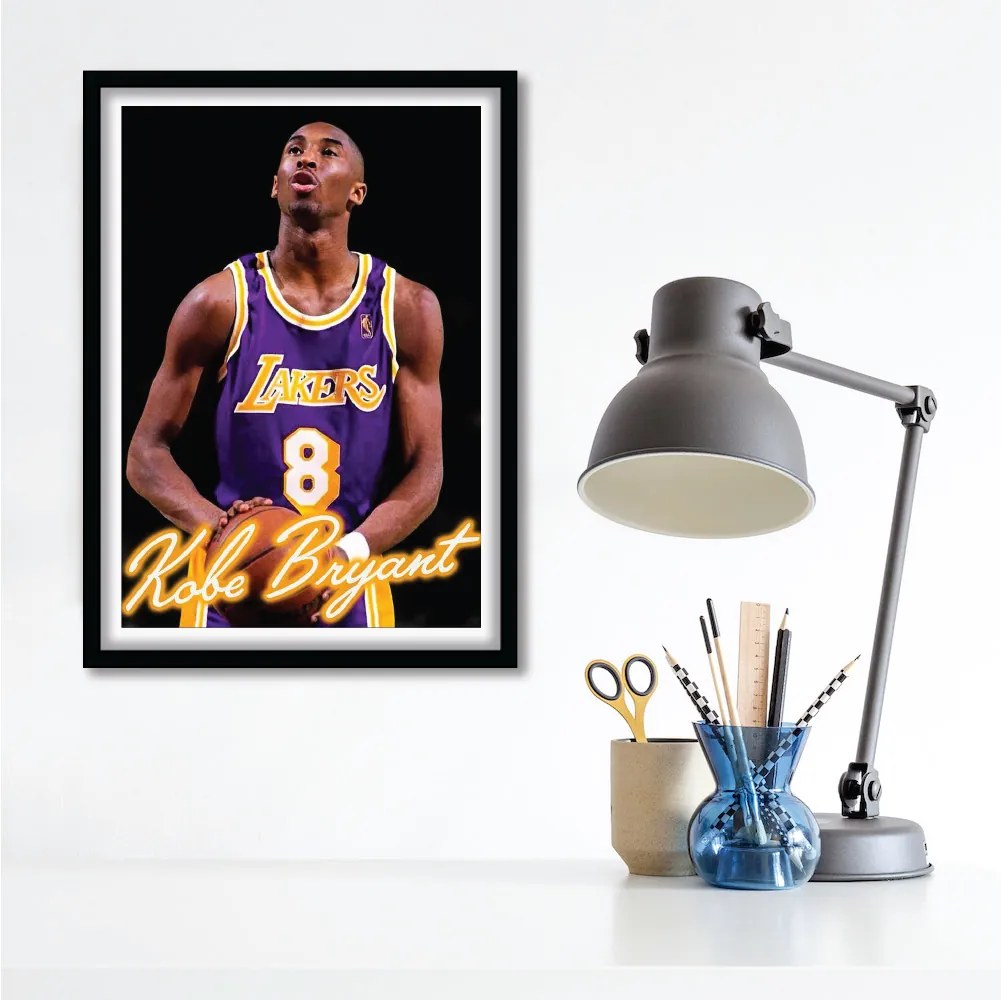 Ξύλινο Κάδρο Kobe Bryant KD0519 21x30cm Εκτύπωση Πόστερ (χωρίς κάδρο)