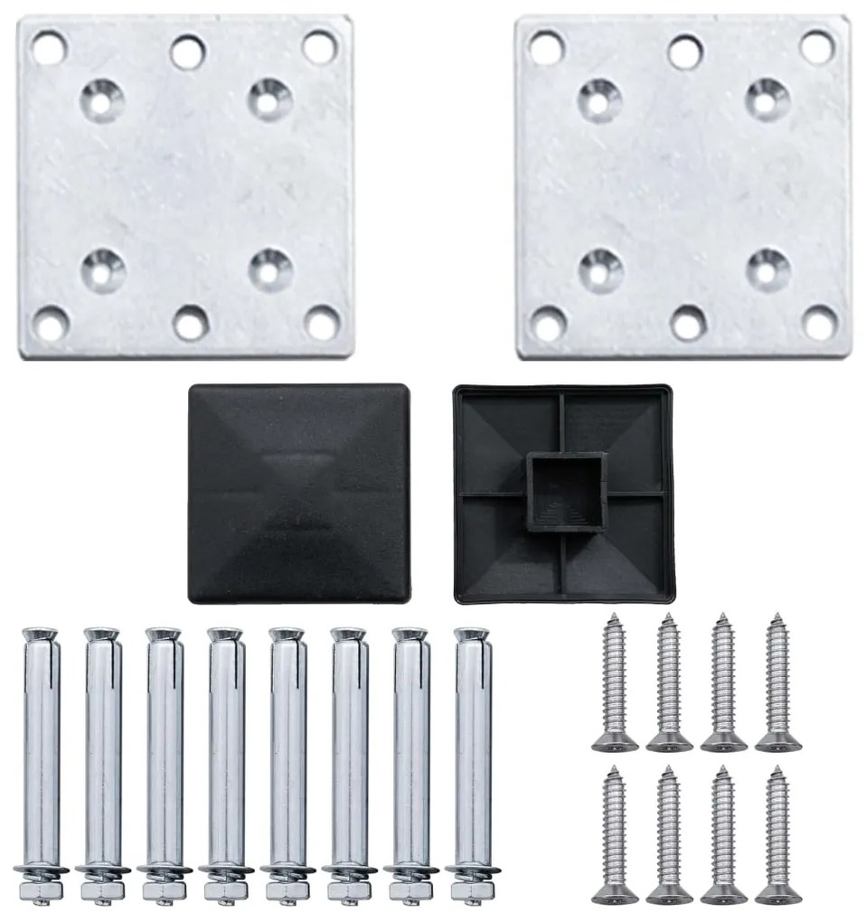 vidaXL Πάνελ Περίφραξης Γκρι 699 x 106 εκ. από WPC