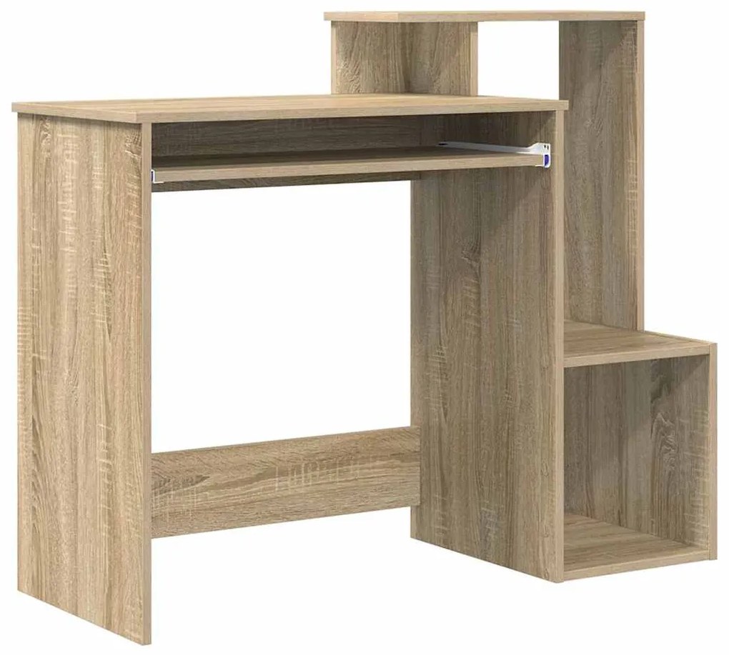 vidaXL Γραφείο Sonoma Δρυς 106 x 40 x 88.5 εκ Επεξεργασμένο ξύλο
