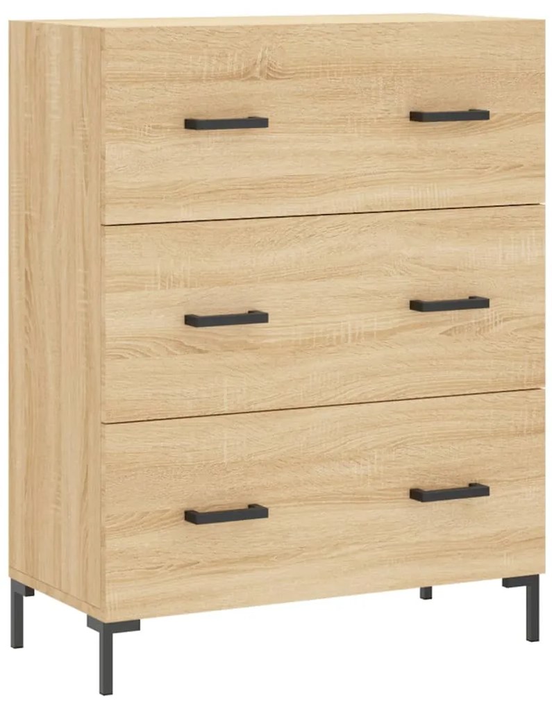 vidaXL Ντουλάπι Sonoma δρυς 69,5 x 34 x 180 εκ. από Επεξεργασμένο Ξύλο