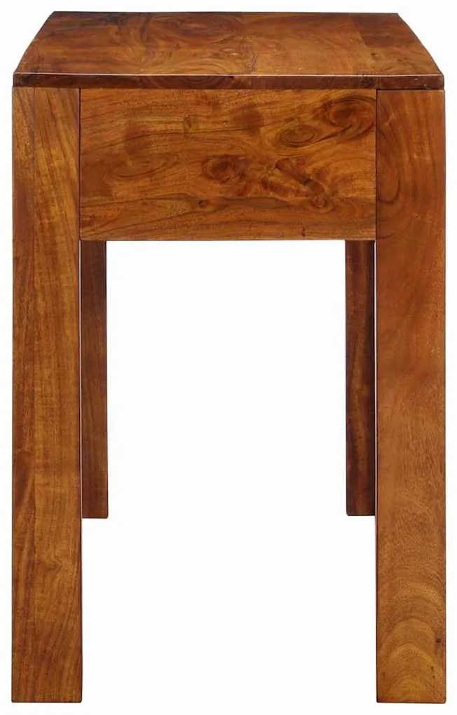 vidaXL Γραφείο με συρτάρι Καφέ 110 x 50 x 73 εκ Μασίφ ξύλο ακακίας