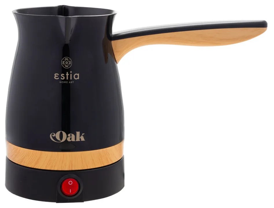 ESTIA ΗΛΕΚΤΡΙΚΟ ΜΠΡΙΚΙ OAK 800w 0.75 λίτρα ΜΕ ΑΠΟΣΠΩΜΕΝΗ ΒΑΣΗ 360° ΜΑΥΡΟ 06-19013