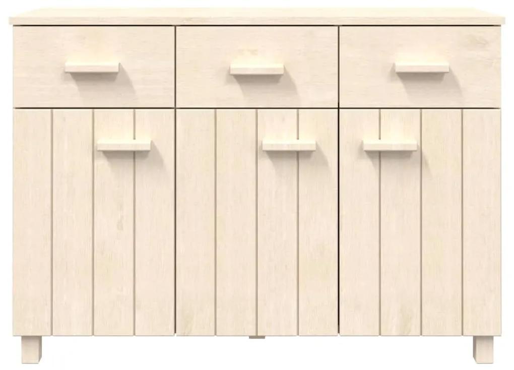 Συρταριέρα HAMAR Καφέ Μελί 113 x 40 x 80 εκ. Μασίφ Ξύλο Πεύκου - Καφέ