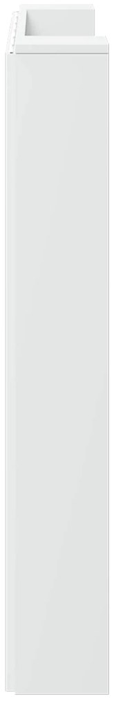 vidaXL Κεφαλάρι με ράφι Λευκό 120 x 16,5 x 103,5 cm Επεξεργασμένο ξύλο