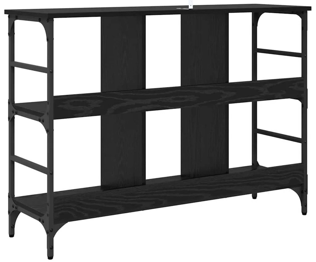 vidaXL Πλαϊνό γραφείο Μαύρη Οξυά 102 x 32 x 73,5 εκ