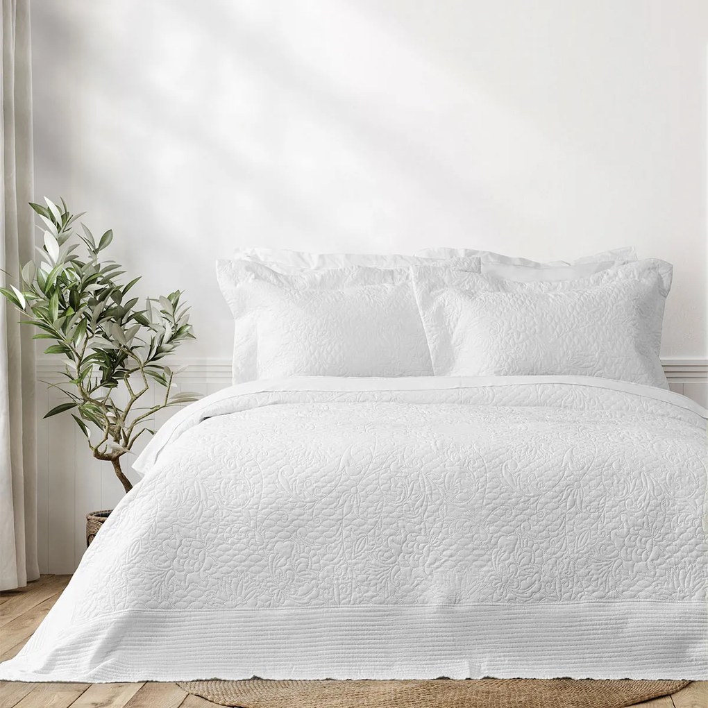 Νυφικό Κουβερλί King Size (Σετ 240x260) Nima Always White